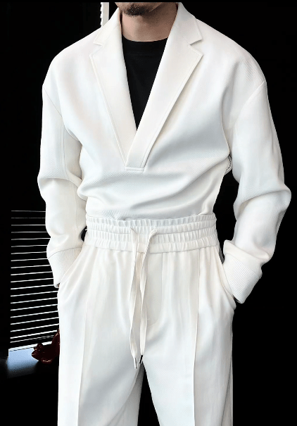 Style Meets Comfort — V - Neck Lounge Set for Every Moment - WellSeekr