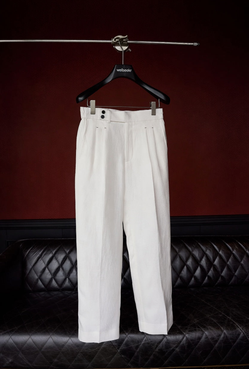 Premium Linen-Blend Henley Suit