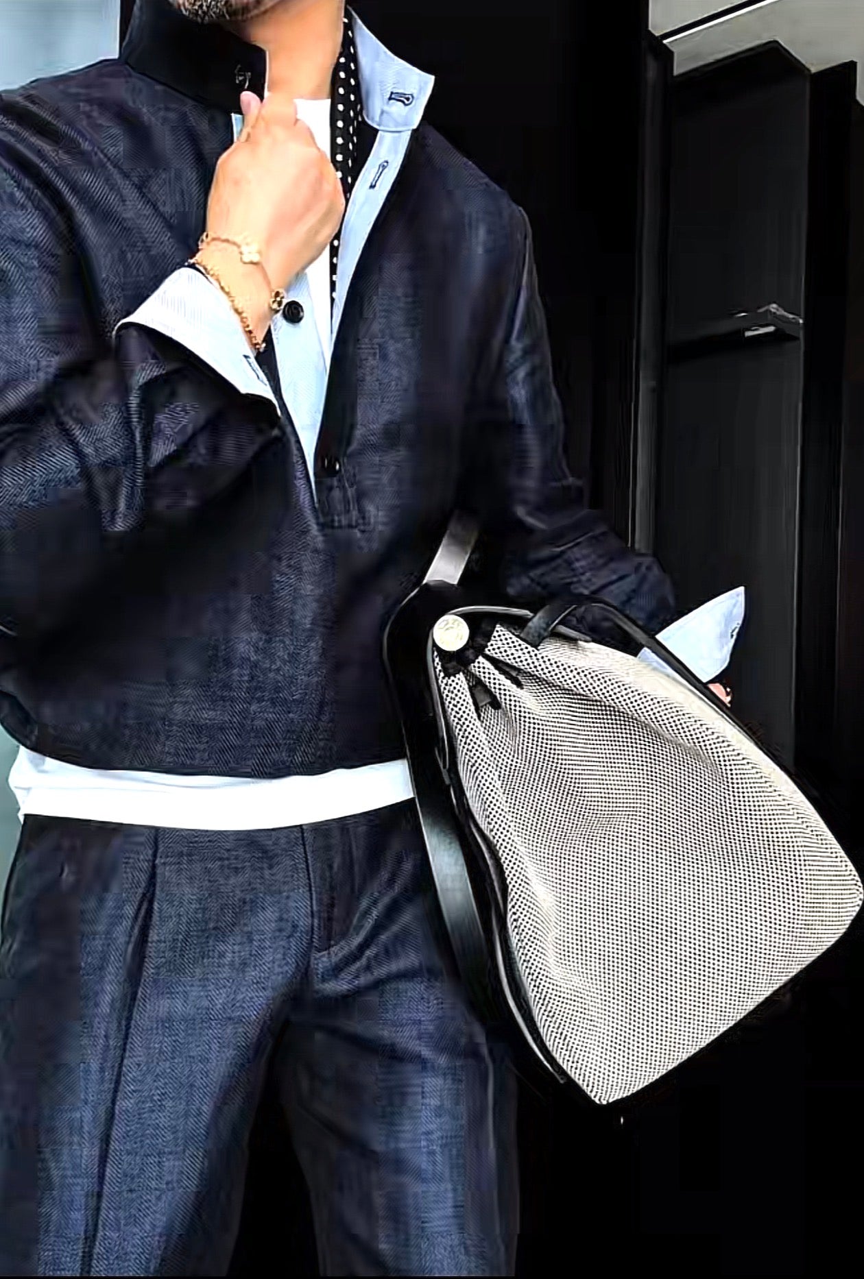 Premium Linen-Blend Henley Suit