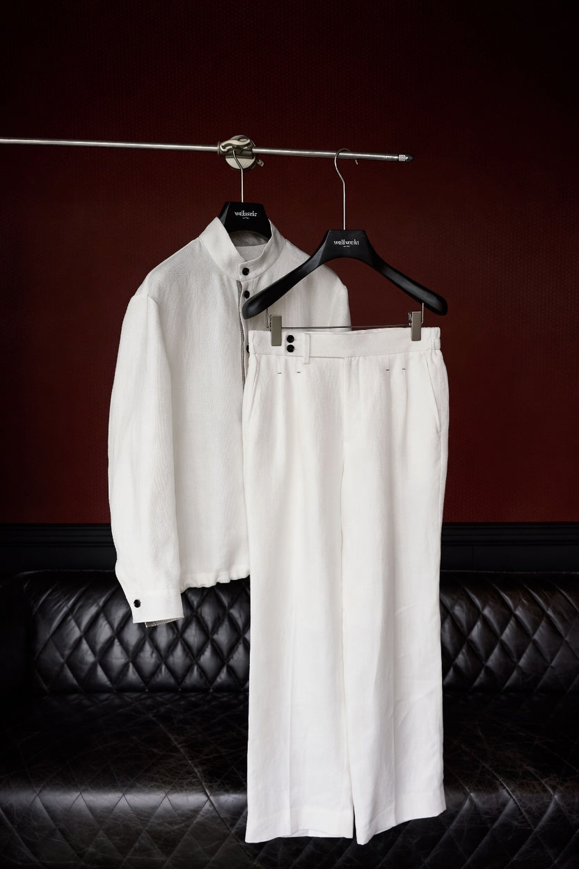 Premium Linen-Blend Henley Suit