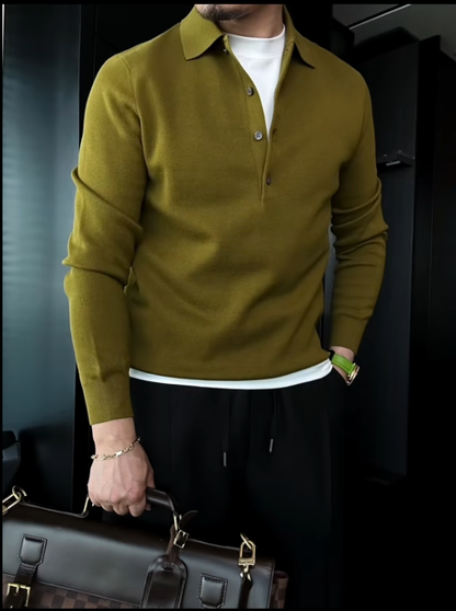 Regal Henley Knit Polo