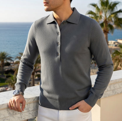 Regal Henley Knit Polo