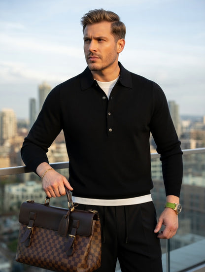 Regal Henley Knit Polo