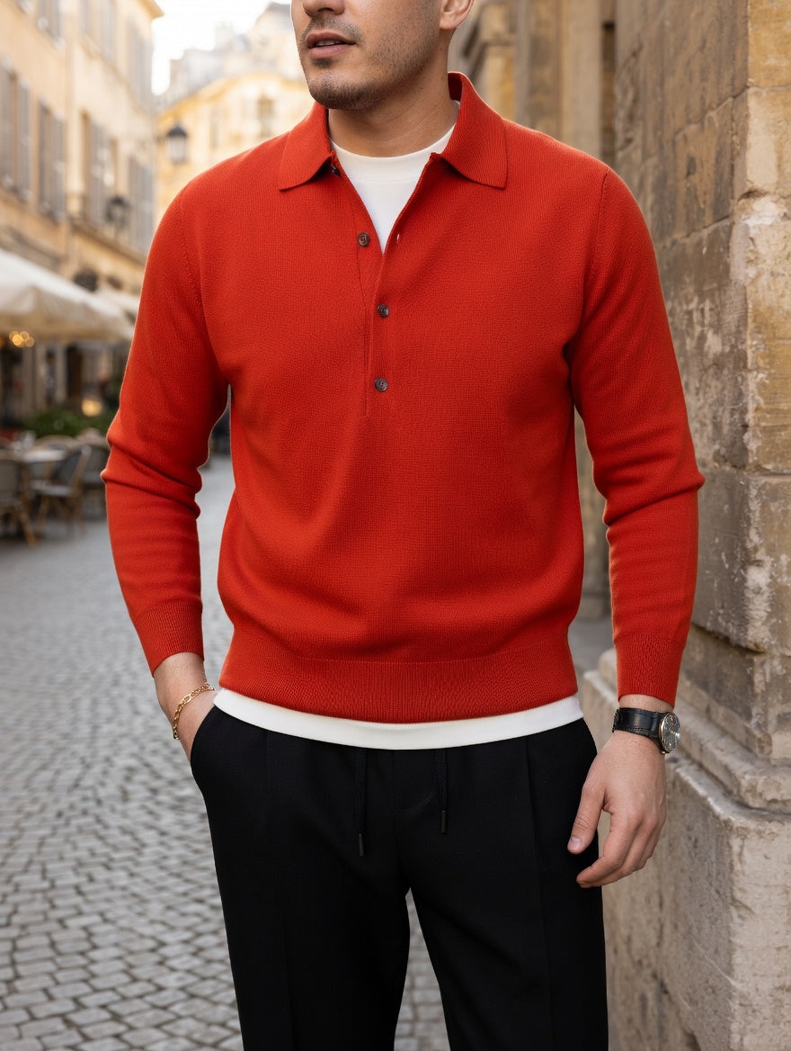 Regal Henley Knit Polo