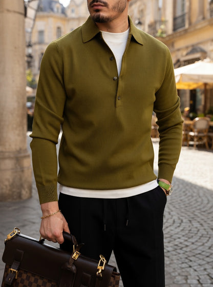Regal Henley Knit Polo