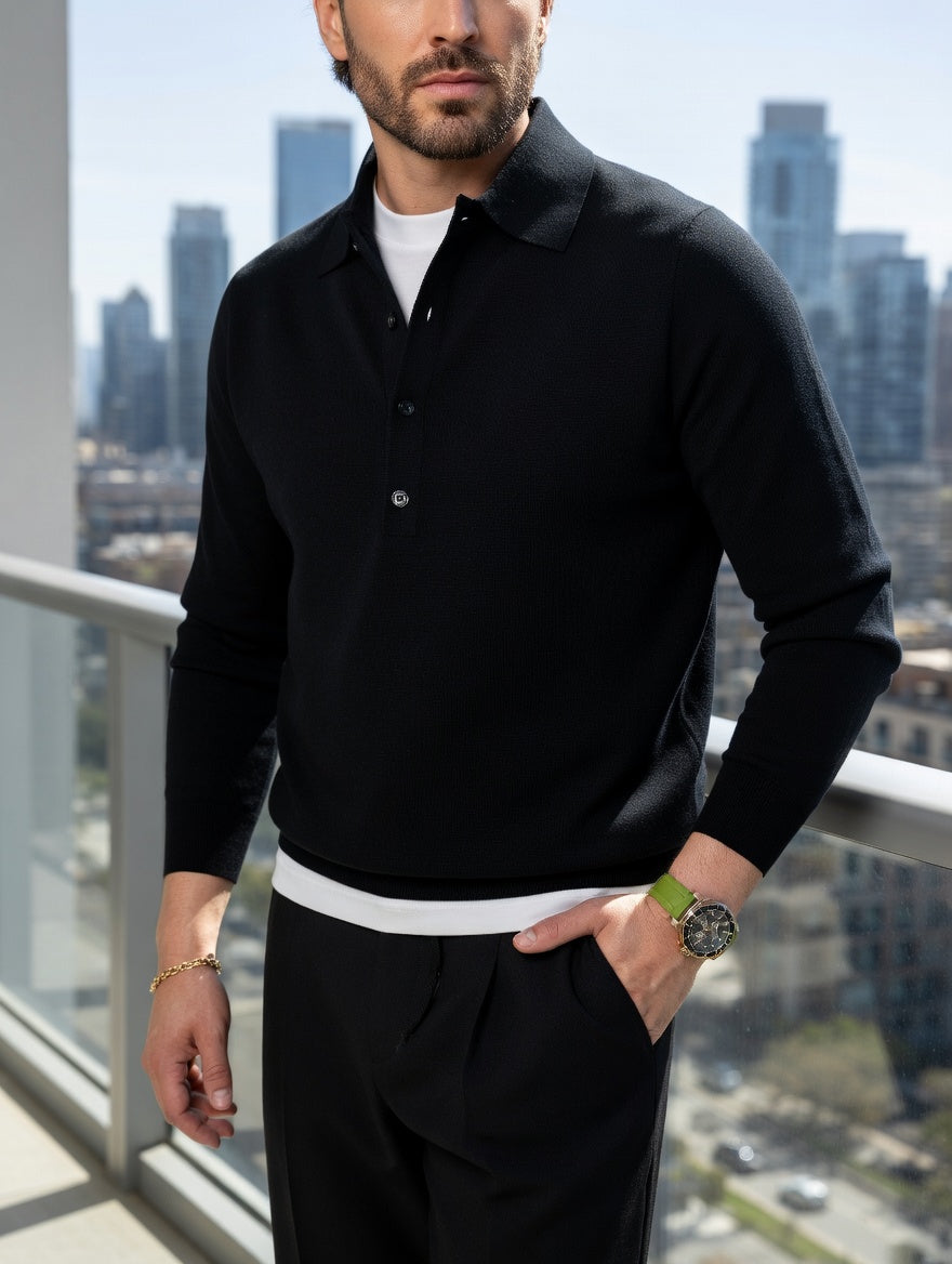 Regal Henley Knit Polo