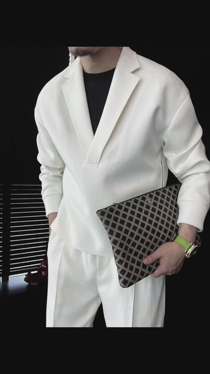 Style Meets Comfort — V-Neck Lounge Set for Every Moment