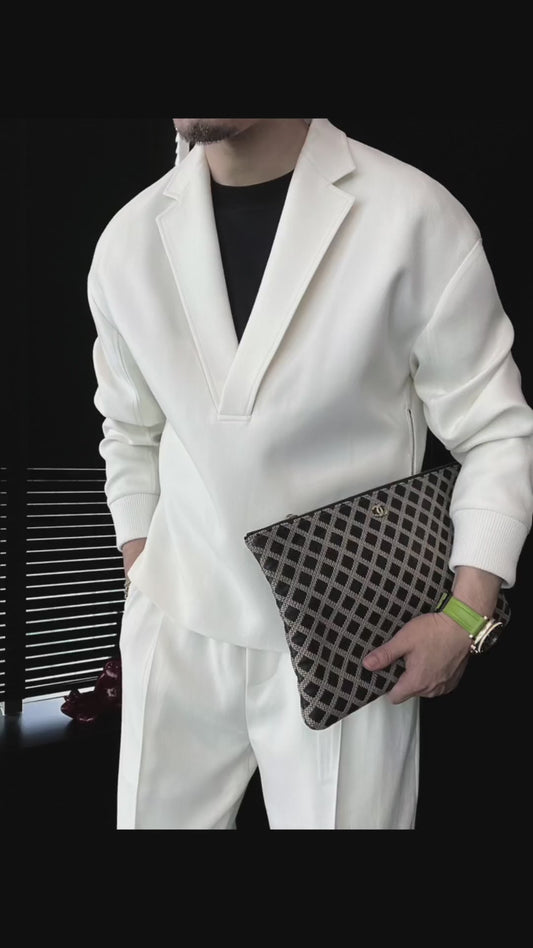 Style Meets Comfort — V-Neck Lounge Set for Every Moment