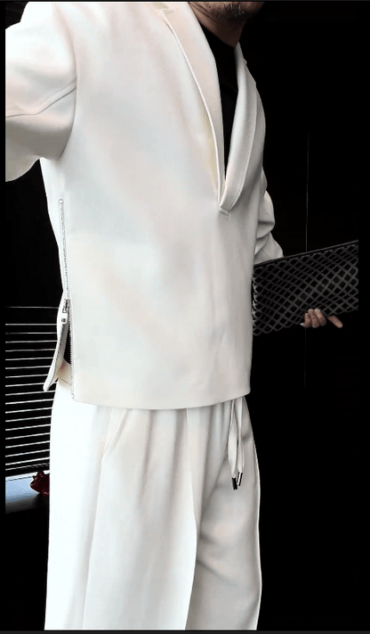 Style Meets Comfort — V - Neck Lounge Set for Every Moment - WellSeekr