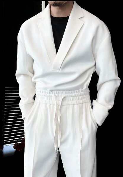 Style Meets Comfort — V - Neck Lounge Set for Every Moment - WellSeekr